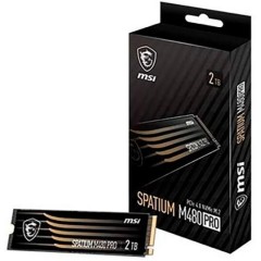 Твердотельный накопитель MSI SPATIUM M480 PRO PCIe 4.0 NVMe M.2 2TB, Read 7400mb/<wbr>s, Write 7000 mb/<wbr>s, Retail