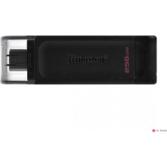 USB Flash Kingston 256 GB, Data Traveler 70, USB 3.2, Type-C, Black, DT70/<wbr>256GB