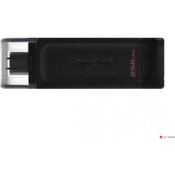 USB Flash Kingston 256 GB, Data Traveler 70, USB 3.2, Type-C, Black, DT70/<wbr>256GB - Metoo (1)