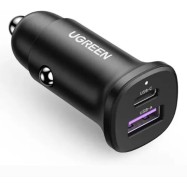 Автомобильное ЗУ Ugreen EC305 1*USB-C PD+USB-A 30W Fast Car Charger, 25845..