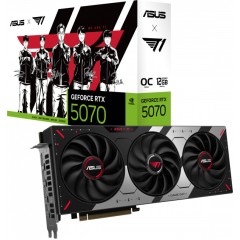 Видеокарта ASUS T1-RTX5070-O12G-GAMING, 12Gb GDDR7, 192 bit, 6144 CUDA Core, HDMI, DP, BOX..