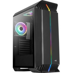 Kорпус Aerocool Gladiator Duo-G-BK-v1,ATX/<wbr>Micro ATX,USB 2*3.0,HD-Audio+Mic, Кулер 3*12см ARGB,Без Б/<wbr>П, Чёрный