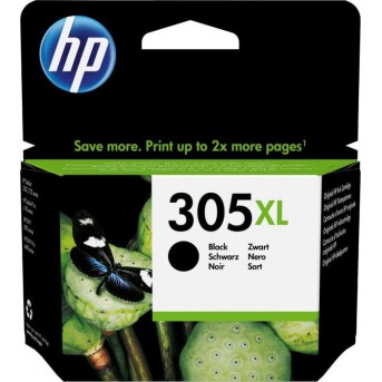 Оригинальный струйный картридж увеличенной емкости HP 305XL, черный (3YM62AE) - Metoo (1)