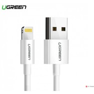 Кабель Ugreen US155 Lightning To USB 2.0 A Male Cable/White 1M, 20728