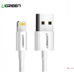Кабель Ugreen US155 Lightning To USB 2.0 A Male Cable/<wbr>White 1M, 20728