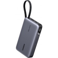 Пауэрбанк UGREEN PB552 55995B 25000mAh 165W 1C1A Power Bank with 1*140W amp; 1*100W Built-in Cable..