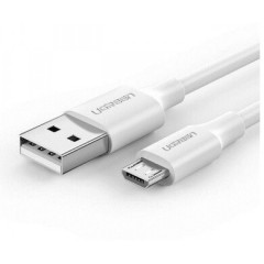 Кабель Ugreen US289 Micro USB Male To USB 2.0 A Male Cable 1.5M (White), 60142..