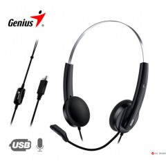 Наушники Genius HS-220U BLACK USB MIC 31710020400