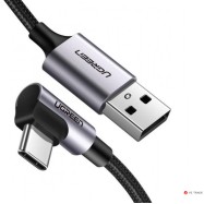 Кабель UGREEN US284 Angled USB AM to USB Type C Cable Angled 0.5m