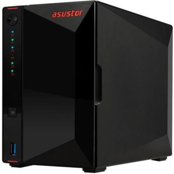 Сетевое хранилище ASUSTOR AS5402T, 2 Bay NAS, Quad-Core 2.0GHz CPU, Dual 2.5GbE Ports, 4GB DDR4, Four M.2 SSD Slots - Metoo (1)