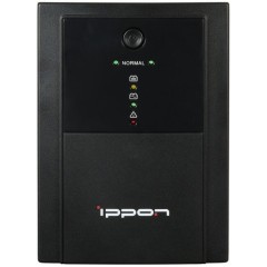 ИБП Ippon Back Basic 1500, 1500VA, 900Вт, AVR 162-280В, 6хС13, управление по USB, без комлекта кабелей