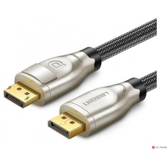 Кабель UGREEN DP107 DP 1.2 Male to Male Cable with Nylon Braid 2m (Black). 30120 - Metoo (1)