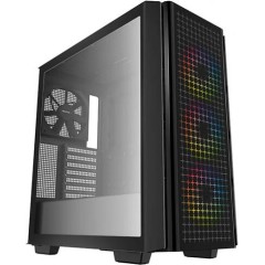 Корпус Deepcool CG540 R-CG540-BKAGE4-G-1 E-ATX/<wbr>ATX/<wbr>Micro ATX,USB 3.0*2,3*120mm ARGB/<wbr>1*140mm,HD-Audio+Mic,Без Б/<wbr>П,Черный