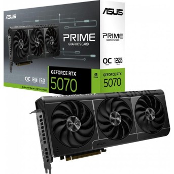 Видеокарта ASUS PRIME-RTX5070-O12G, 12Gb GDDR7, 192-bit, Cuda Core 6144, HDMI, DP, BOX - Metoo (1)