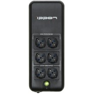 ИБП Ippon Back Verso 600, 600VA, 300Вт, AVR 170-270В, 4xEURO питание от батареи, 2xEURO режим сет. фильтра