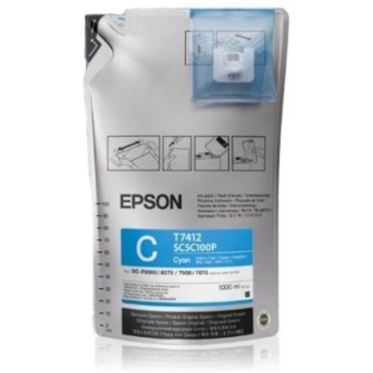 Картридж Epson C13T773240/<wbr>1L Cyan - Metoo (1)
