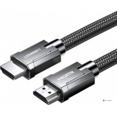 Кабель Ugreen HD135 8K HDMI M/<wbr>M Round Cable with Braided, 2m, Gray, 70321