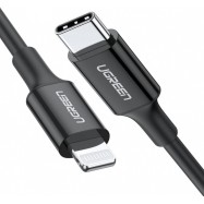 Кабель Ugreen US171 Lightning To Type-C 2.0 Male Cable Black 2M, 60752..