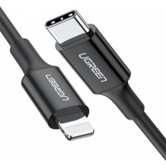 Кабель Ugreen US171 Lightning To Type-C 2.0 Male Cable Black 2M, 60752..