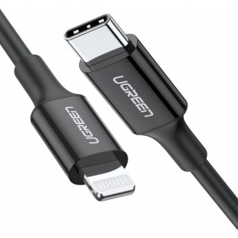 Кабель Ugreen US171 Lightning To Type-C 2.0 Male Cable Black 2M, 60752 в Metoo.kz - Metoo (1)