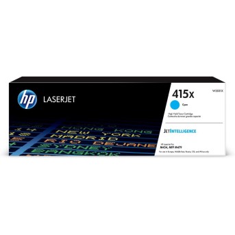 Картридж лазерный HP 415X LaserJet Cyan, W2031X - Metoo (1)