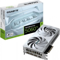 Видеокарта Gigabyte GV-N506TEAGLEOC ICE-16GD, 16GB GDDR7, 128 Bit, HDMI, DP, WHITE, BOX