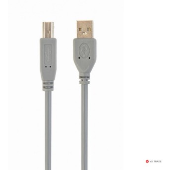 Кабель USB 2.0 Pro Cablexpert CCP-USB2-AMBM-6G, AM/<wbr>BM, 1.8м, экран, серый - Metoo (1)