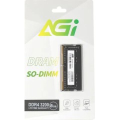 ОЗУ для Ноутбука AGI SO-DIMM DDR4, 8Gb, 3200MHz, AGI320008SD138-ST