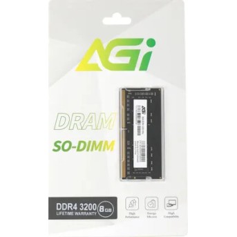 ОЗУ для Ноутбука AGI SO-DIMM DDR4, 8Gb, 3200MHz, AGI320008SD138-ST - Metoo (1)