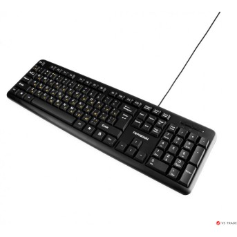 Клавиатура Гарнизон GK-100, USB, черный, кабель 1.5м - Metoo (3)