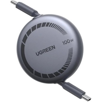 Зарядный кабель Ugreen L531 USB-C to USB-C PD Fast Charging Retractable Cable 100W Max 1m, 65905 в Metoo.kz - Metoo (1)