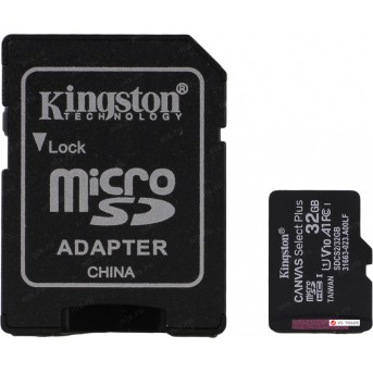 Карта памяти Kingston 32GB microSDHC Canvas Select Plus 100R A1 C10 Card + Adapter, SDCS2/<wbr>32GB - Metoo (1)
