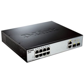 Коммутатор D-link D-Link 8-Port Managed L2 Gigabit Switch DGS-3200-10/<wbr>E (1000 Base-TX (1000 мбит/<wbr>с), 2 SFP порта) - Metoo (1)