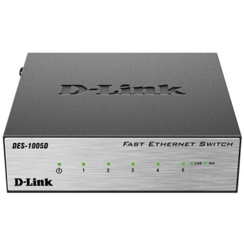 Коммутатор D-Link DES-1005D/<wbr>O2A Неуправляемый - Metoo (1)