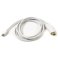 Kабель-переходник PowerPlant USB Type-C - HDMI male, 1.8m