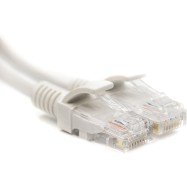 Патч-корд PowerPlant Cat5E UTP 1м, белый