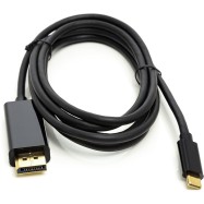 Кабель PowerPlant USB Type-C 3.1 Thunderbolt 3 (M) - DisplayPort (M), 4K, 1.8 м