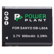 Aккумулятор PowerPlant Sanyo DB-L80, D-Li88 900mAh