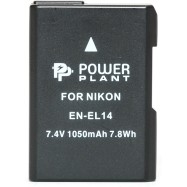 Аккумулятор PowerPlant Nikon EN-EL14 Chip 1050mAh
