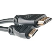 Видeo кабель PowerPlant mini HDMI - HDMI, 2m, позолоченные коннекторы, 1.3V