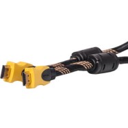 Видeo кабель PowerPlant HDMI - HDMI, 5m, позолоченные коннекторы, 1.3V, Nylon, Double ferrites