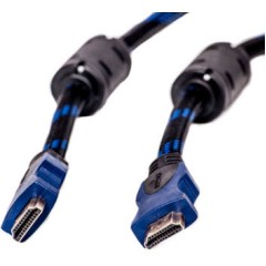 Видeo кабель PowerPlant HDMI - HDMI, 25m, позолоченные коннекторы, 1.4V, Nylon, Double ferrites..