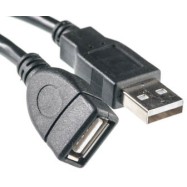 Кабель PowerPlant USB 2.0 AF – AM, 5м, Double ferrites
