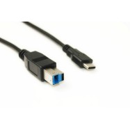 Kабель PowerPlant USB 3.0 Type C – BM, 1.5m