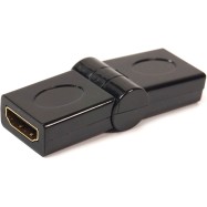 Переходник PowerPlant HDMI AF - AF, 360 градусов