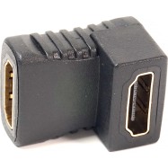 Переходник PowerPlant HDMI AF - HDMI AF, угловой