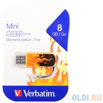 USB Флеш 16GB 2.0 Verbatim 049406 огонь - Metoo (1)