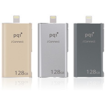 USB флешка 32Gb для Apple PQI iConnect 001 6I01-032GR2001 Серая - Metoo (1)