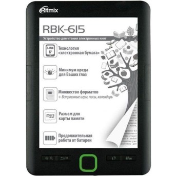 Электронная книга Ritmix RBK-615 Черная - Metoo (1)