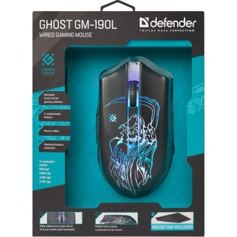 Игровая мышь Defender Ghost GM-190L Оптика 6 Кнопок 800-3200dpi - Metoo (8)